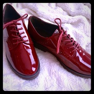 Nine West Red Oxfords
